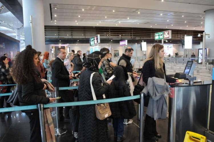 İstanbul Havalimanı'nda s&ouml;mestr tatili yoğunluğu