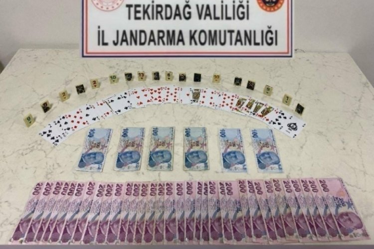 Tekirdağ'da kumar operasyonu