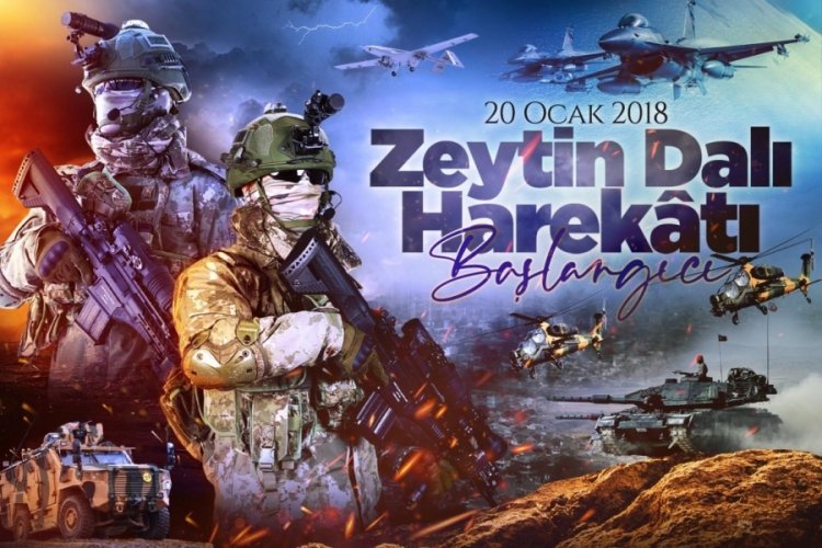 MSB'den 'Zeytin Dalı Harekatı' paylaşımı