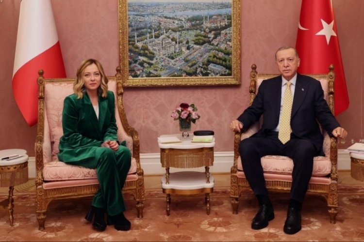 Erdoğan, İtalya Başbakanı Meloni'yi kabul etti