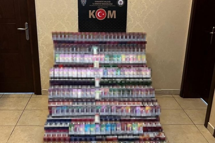 Osmaniye'de durdurulan tırda 2 bin elektronik sigara ele ge&ccedil;irildi