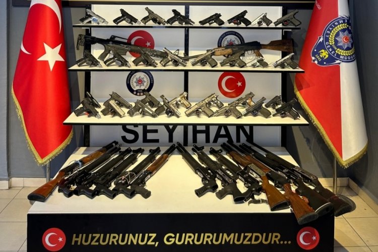 Adana'da 50 ruhsatsız silah ele ge&ccedil;irildi, 9 kişi tutuklandı!