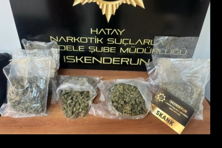 Hatay'da 9 kilo skank ele ge&ccedil;irildi