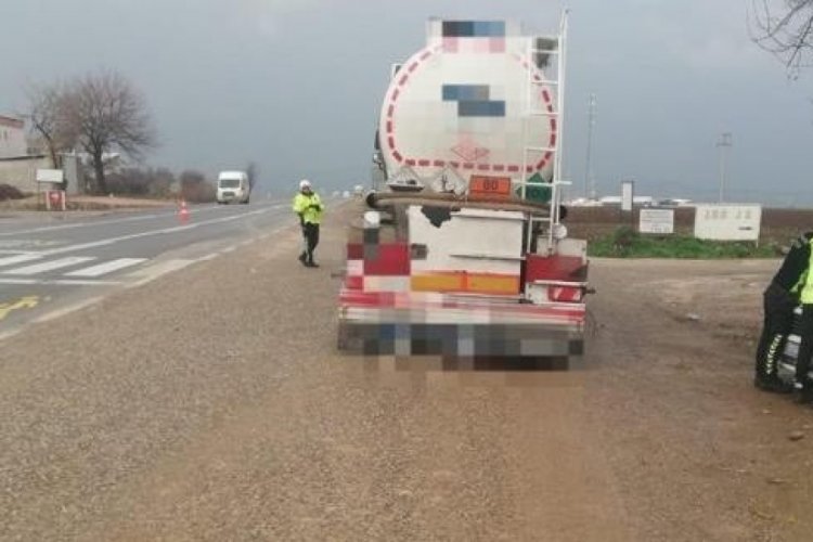 Gaziantep'te kış tedbirlerine uymayan s&uuml;r&uuml;c&uuml;lere ceza