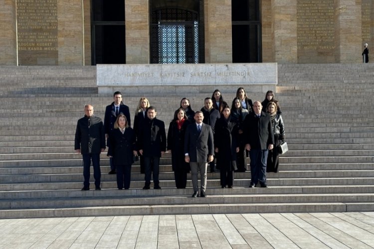 KKTC Cumhuriyet Meclisi heyeti Anıtkabir ziyaret etti