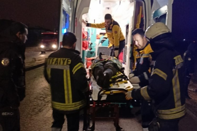 Karaman'da takla atan otomobilin s&uuml;r&uuml;c&uuml;s&uuml; yaralandı