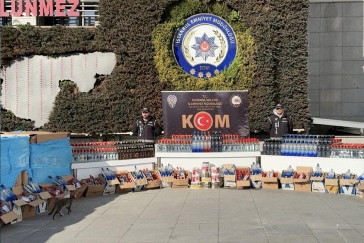 İstanbul'da sahte i&ccedil;ki operasyonu: 3 g&ouml;zaltı