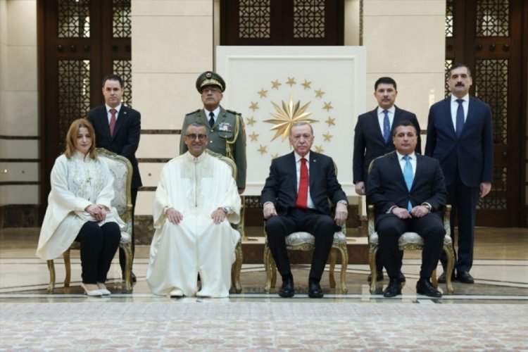 Cumhurbaşkanı Erdoğan b&uuml;y&uuml;kel&ccedil;ileri kabul etti