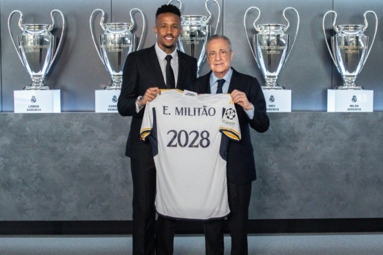 Real Madrid, Eder Militao'nun s&ouml;zleşmesini uzattı