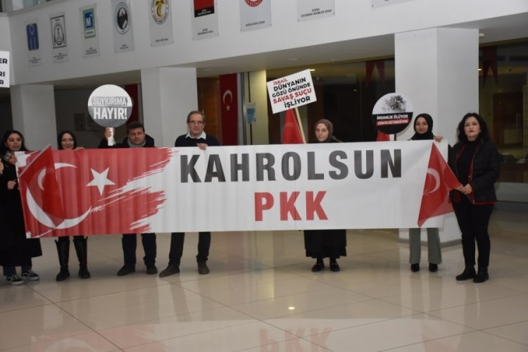 HKMO Bursa Şubesi'nden İsrail ve PKK'ya kınama