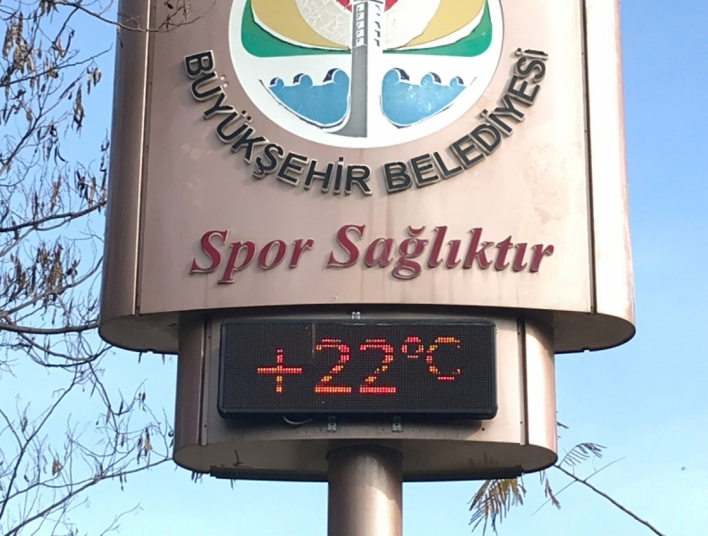 Adana'da bahar havası: Sıcaklık 22 derece