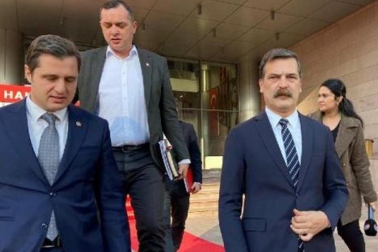 CHP lideri &Ouml;zel, TİP Genel Başkanı Erkan Baş ile g&ouml;r&uuml;şt&uuml;