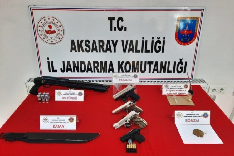 Aksaray'da jandarmadan uyuşturucu operasyonu