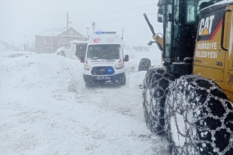 Van'da rahatsızlanan diyaliz hastası ekiplerin &ccedil;alışmasıyla hastaneye ulaştırıldı