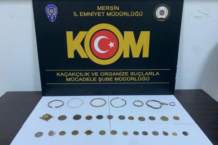 Mersin'de tarihi eser operasyonu