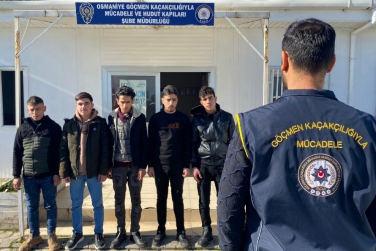Osmaniye'de 5 d&uuml;zensiz g&ouml;&ccedil;men yakalandı