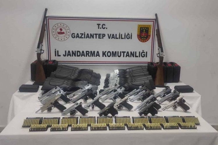 Gaziantep'te d&uuml;zenlenen ruhsatsız silah operasyonunda 1 g&ouml;zaltı