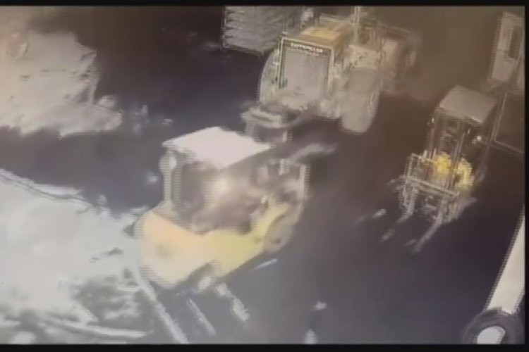 Kayseri'de forklift &ccedil;alan şahıs yakalandı