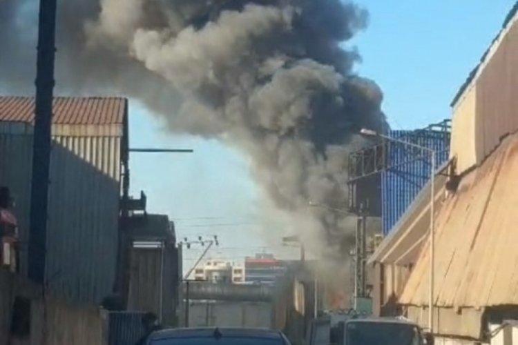 Hatay'da demir &ccedil;elik fabrikasında korkutan yangın