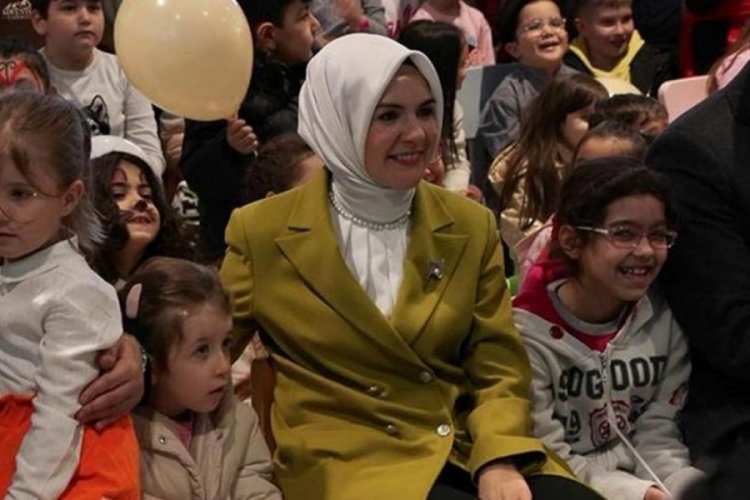 Bakan Mahinur &Ouml;zdemir G&ouml;ktaş, &ccedil;ocuklarla bir araya geldi