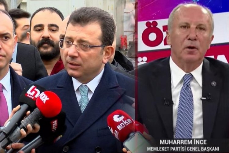 Muharrem İnce Ekrem İmamoğlu'na seslendi!