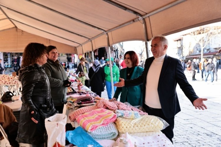 Denizli B&uuml;y&uuml;kşehir destekliyor, kadınlar &uuml;retiyor