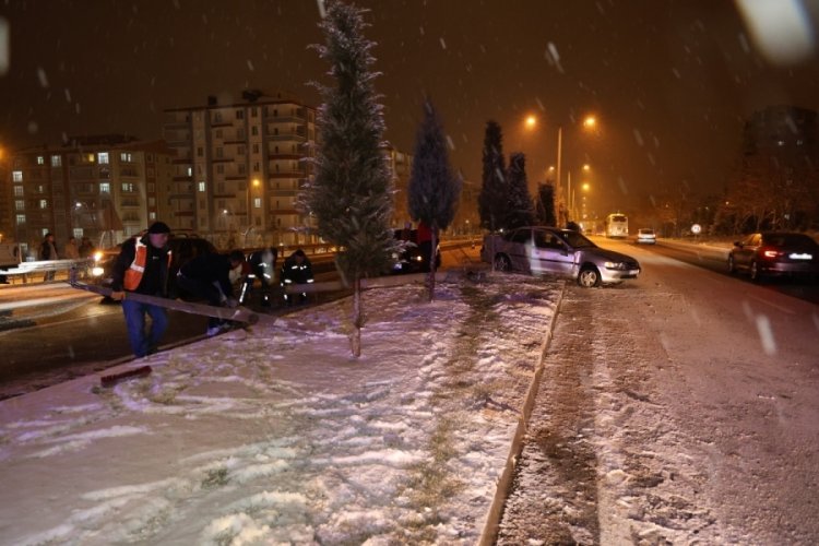 Nevşehir'de buzlanma kazaya sebep oldu