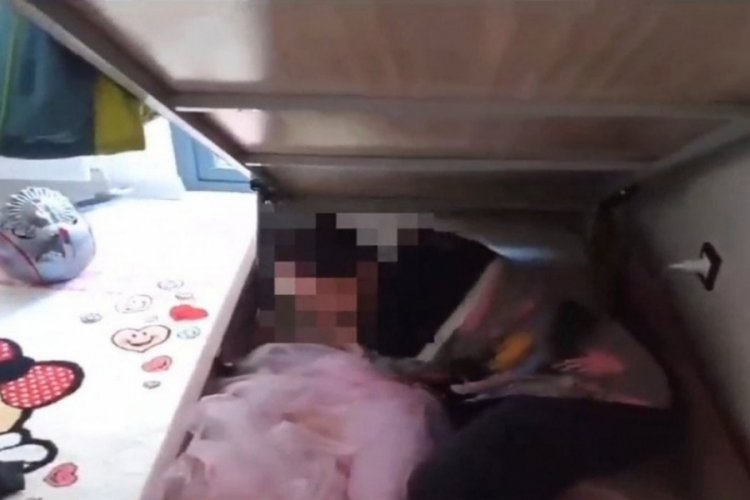 Kayseri'de hapis cezası bulunan kadın bazanın i&ccedil;inde bulundu!