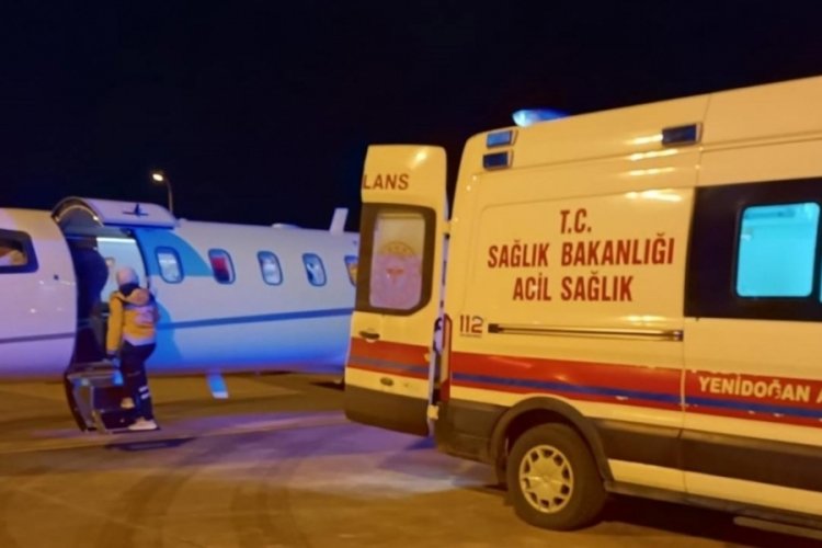 Mardin'de ambulans u&ccedil;ak 9 g&uuml;nl&uuml;k Emine bebek i&ccedil;in havalandı