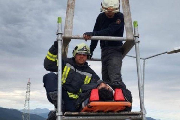 Hatay Antakya'da arıtma tesisi onarımında kaza: 1 yaralı