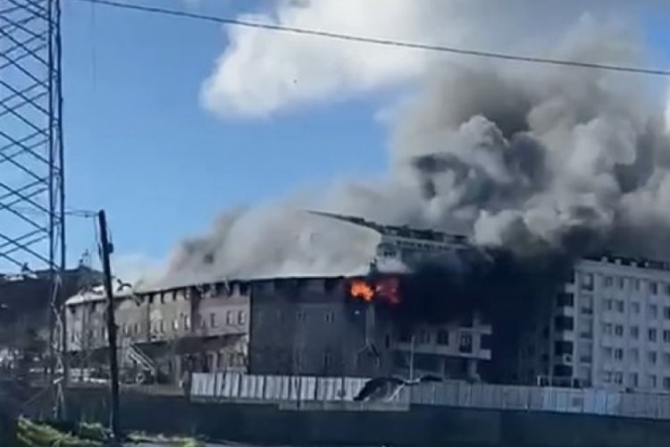 İstanbul'da ayakkabı imalathanesinde yangın