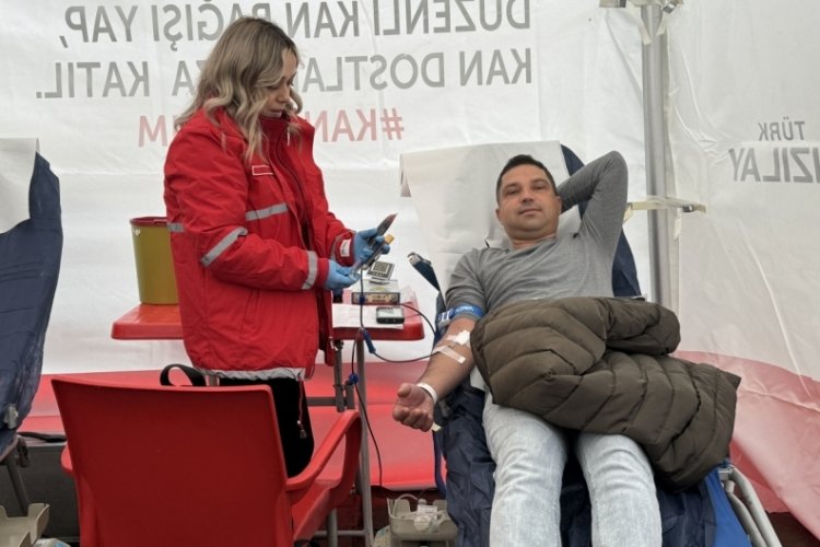 Tekirdağ'da kan bağışı kampanyası d&uuml;zenlendi