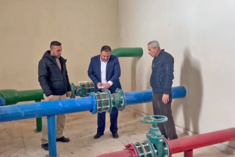 Kırşehir &Ccedil;i&ccedil;ekdağı'nda i&ccedil;me suyu vanası a&ccedil;ıldı