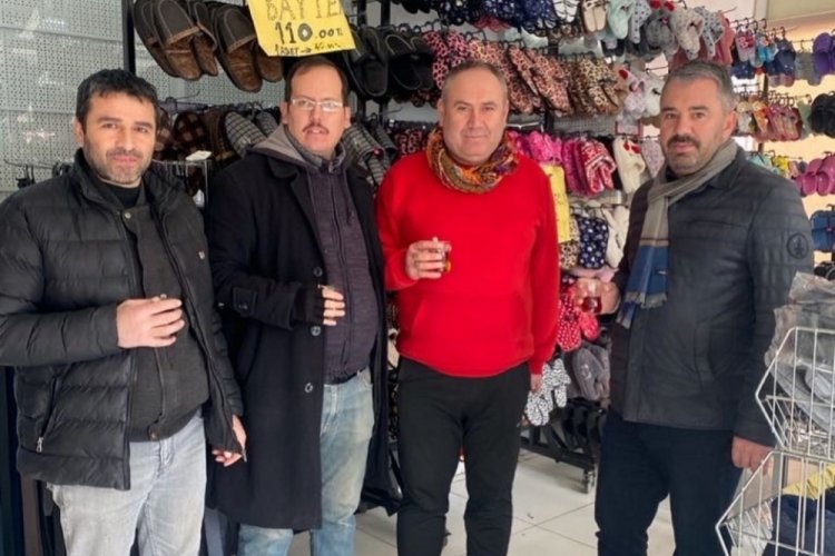 Ankara'da Pursaklar Belediye Başkanı &Ccedil;etin, esnaf ve vatandaş ziyaretlerini s&uuml;rd&uuml;r&uuml;yor