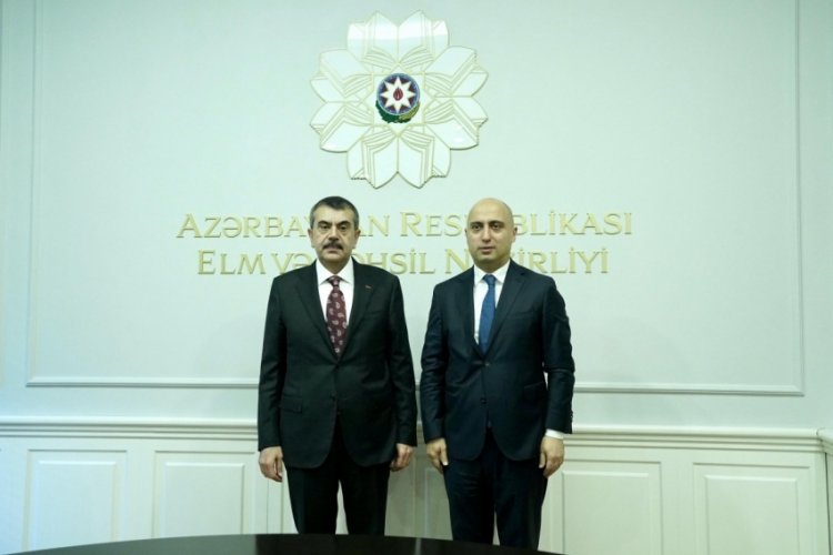 Bakan Tekin, Azerbaycanlı mevkidaşı Amrullayev ile g&ouml;r&uuml;şt&uuml;