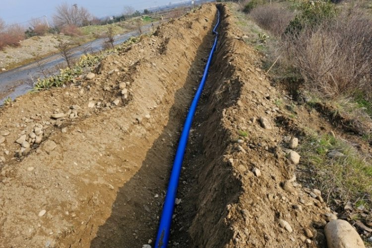 Manisa'da 700 metrelik i&ccedil;me suyu hattı yenilendi