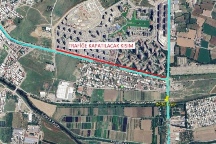 Bursa'da İn&ouml;n&uuml; Caddesi'nde trafik d&uuml;zenlemesi!