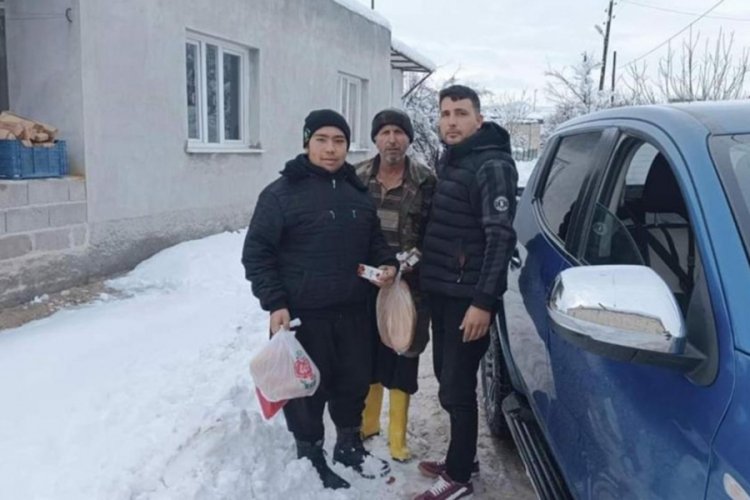 Mersin'de yolları kapanan vatandaşlara erzak ulaştırıldı