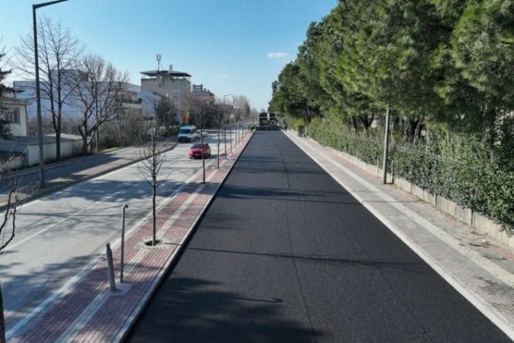 Bursa'da Panayır Yolu Caddesi yenileniyor