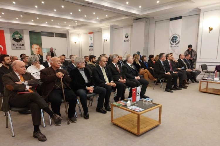 Alinur Aktaş gelecek d&ouml;nem projelerini BUSİAD'da anlattı