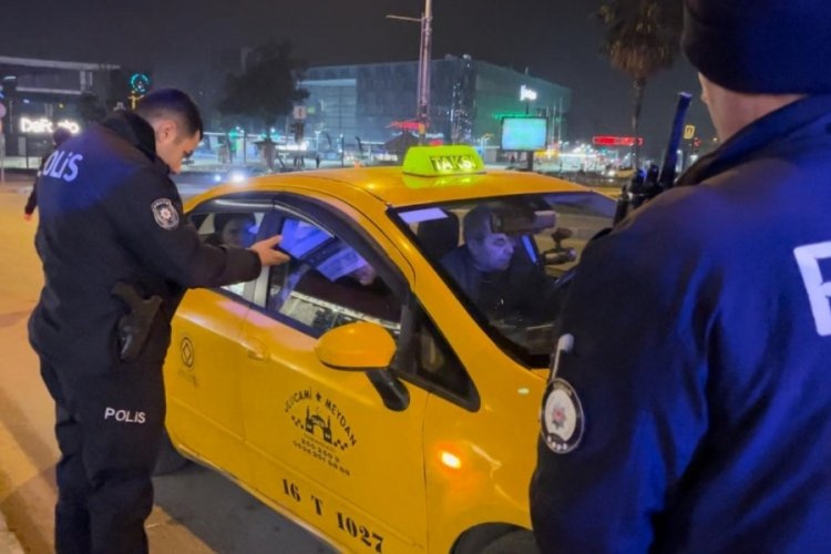 Bursa'da can ve mal g&uuml;venliği amacıyla kent merkezinde uygulama d&uuml;zenlendi