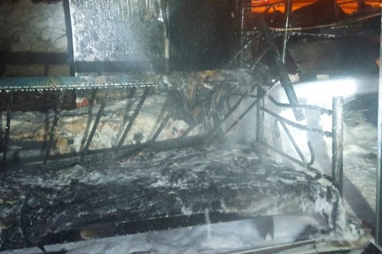 Kahramanmaraş'ta  konteynerde yangın &ccedil;ıktı!