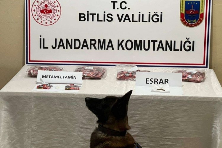 Bitlis'te otob&uuml;ste uyuşturucuyla yakalanan yolcu g&ouml;zaltına alındı