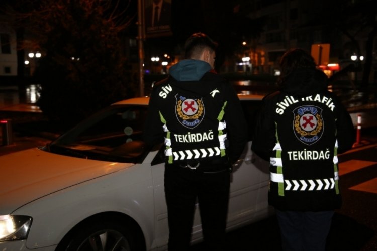 Tekirdağ'da sivil trafik ekipleri tarafından eş zamanlı denetimler ger&ccedil;ekleştiriliyor