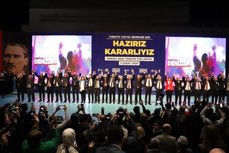 Cumhur İttifakı'nın Denizli'deki belediye başkan adayları tanıtıldı