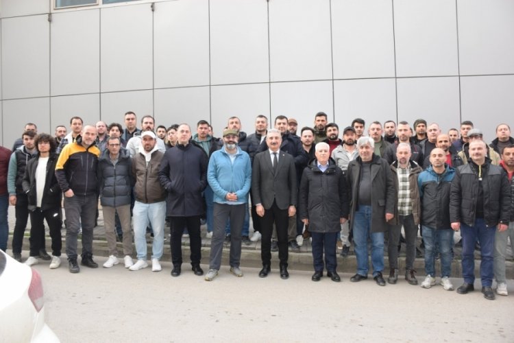 Yeşiltaş ve Bozbey'den UEDAŞ iş&ccedil;ilerine ziyaret