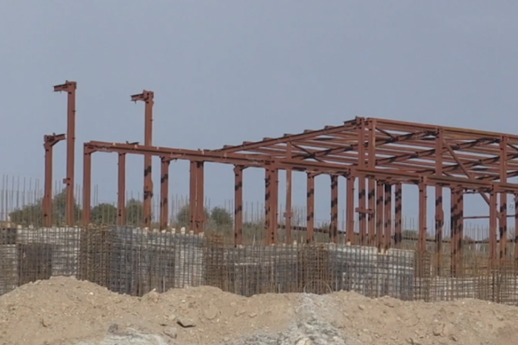 Kahramanmaraş Pazarcık'ta işyerlerinin inşaatı devam ediyor