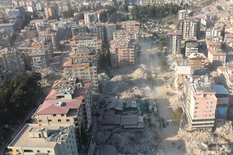 Hatay'ın depremlerin birinci yılında g&ouml;r&uuml;nt&uuml;lendi