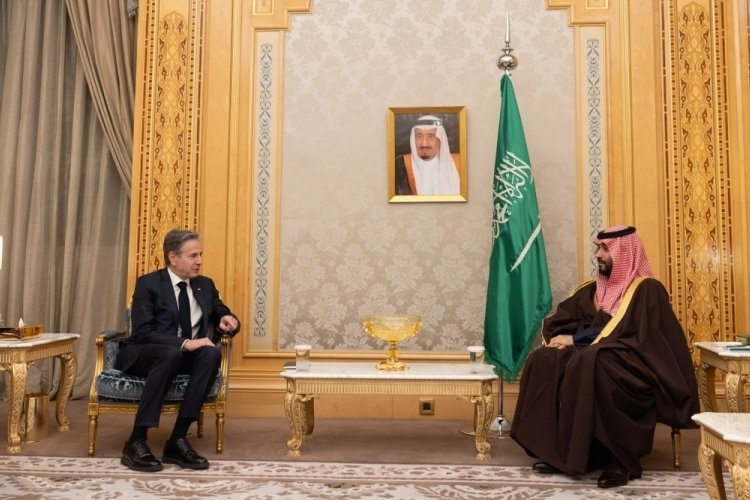 Blinken, Suudi Arabistan Veliaht Prensi Salman ile g&ouml;r&uuml;şt&uuml;