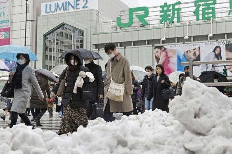 Japonya'da kar felaketi: 160 yaralı, 132 u&ccedil;uş iptal